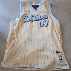 DC Beige and Light Blue Mesh Jersey